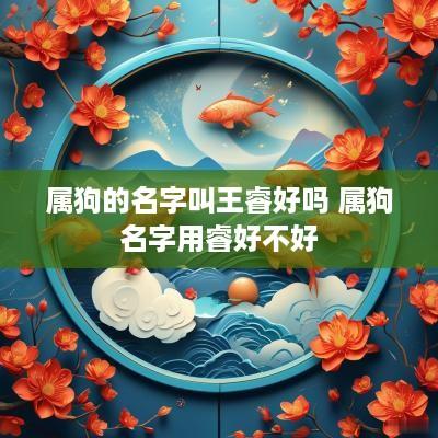 属狗的名字叫王睿好吗 属狗名字用睿好不好