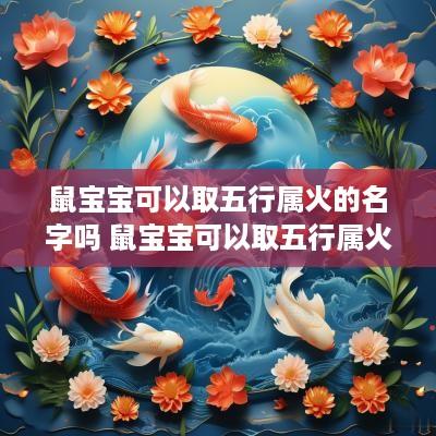 鼠宝宝可以取五行属火的名字吗 鼠宝宝可以取五行属火的名字吗女孩