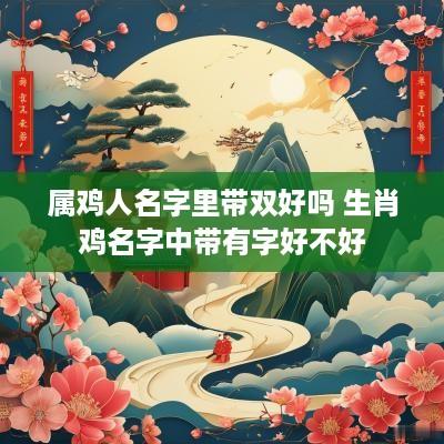 属鸡人名字里带双好吗 生肖鸡名字中带有字好不好