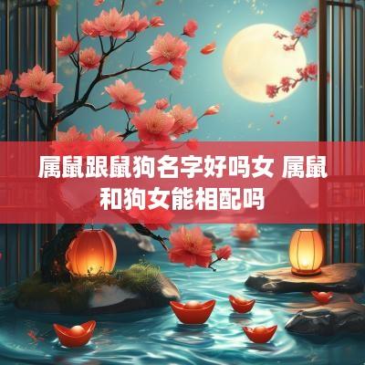 属鼠跟鼠狗名字好吗女 属鼠和狗女能相配吗