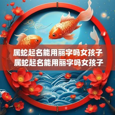 属蛇起名能用丽字吗女孩子 属蛇起名能用丽字吗女孩子名字