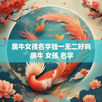 属牛女孩名字独一无二好吗 属牛 女孩 名字