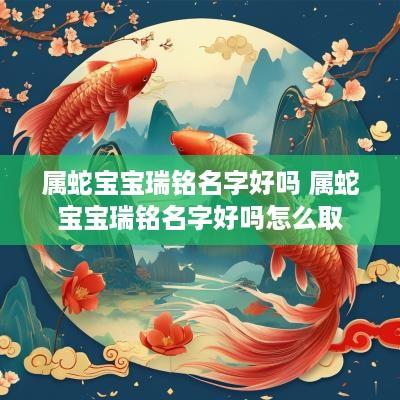 属蛇宝宝瑞铭名字好吗 属蛇宝宝瑞铭名字好吗怎么取