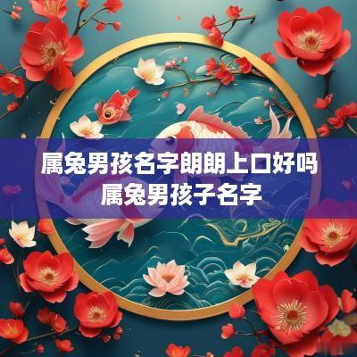 属兔男孩名字朗朗上口好吗 属兔男孩子名字