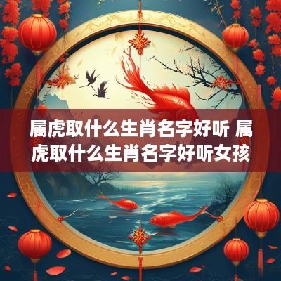 属虎取什么生肖名字好听 属虎取什么生肖名字好听女孩