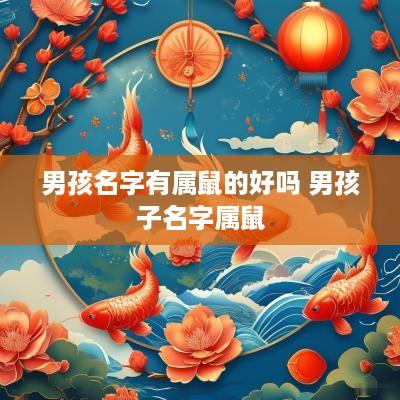 男孩名字有属鼠的好吗 男孩子名字属鼠