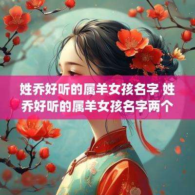 姓乔好听的属羊女孩名字 姓乔好听的属羊女孩名字两个字