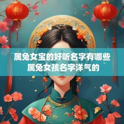属兔女宝的好听名字有哪些 属兔女孩名字洋气的