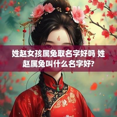 姓赵女孩属兔取名字好吗 姓赵属兔叫什么名字好?