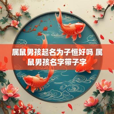 属鼠男孩起名为子恒好吗 属鼠男孩名字带子字