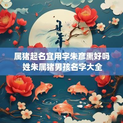 属猪起名宜用字朱彦熏好吗 姓朱属猪男孩名字大全