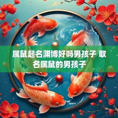 属鼠起名渊博好吗男孩子 取名属鼠的男孩子