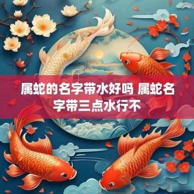 属蛇的名字带水好吗 属蛇名字带三点水行不