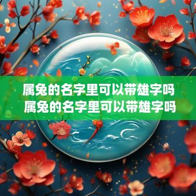 属兔的名字里可以带雄字吗 属兔的名字里可以带雄字吗女孩