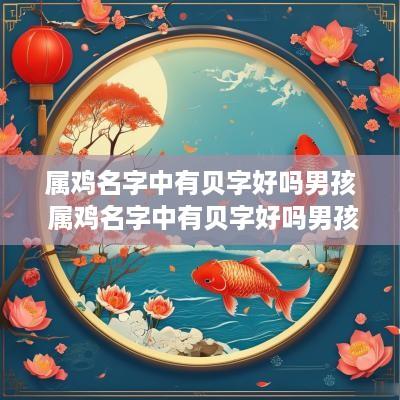 属鸡名字中有贝字好吗男孩 属鸡名字中有贝字好吗男孩子