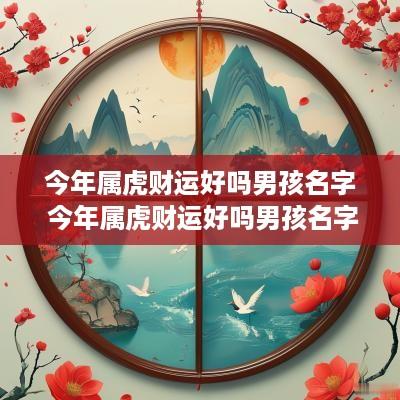 今年属虎财运好吗男孩名字 今年属虎财运好吗男孩名字怎么取