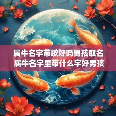 属牛名字带歌好吗男孩取名 属牛名字里带什么字好男孩