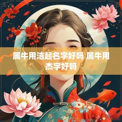 属牛用洁起名字好吗 属牛用杰字好吗