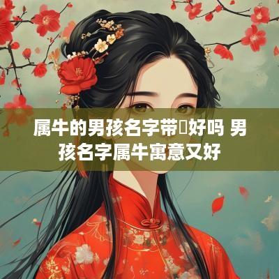 属牛的男孩名字带旸好吗 男孩名字属牛寓意又好