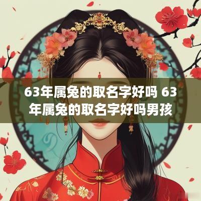 63年属兔的取名字好吗 63年属兔的取名字好吗男孩