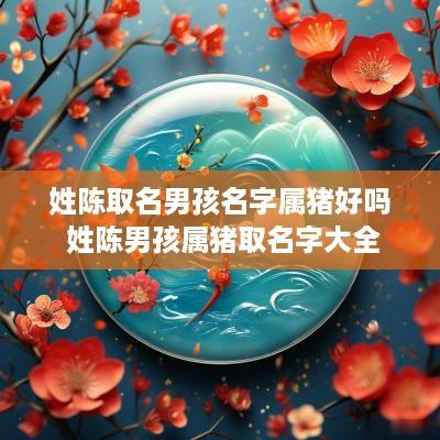 姓陈取名男孩名字属猪好吗 姓陈男孩属猪取名字大全