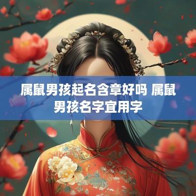 属鼠男孩起名含章好吗 属鼠男孩名字宜用字