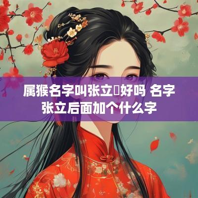 属猴名字叫张立璈好吗 名字张立后面加个什么字