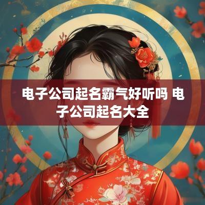 电子公司起名霸气好听吗 电子公司起名大全