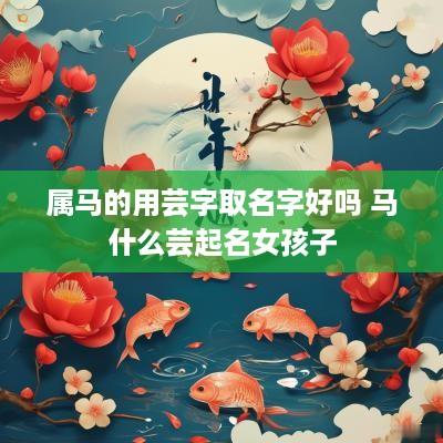 属马的用芸字取名字好吗 马什么芸起名女孩子