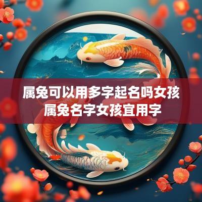 属兔可以用多字起名吗女孩 属兔名字女孩宜用字