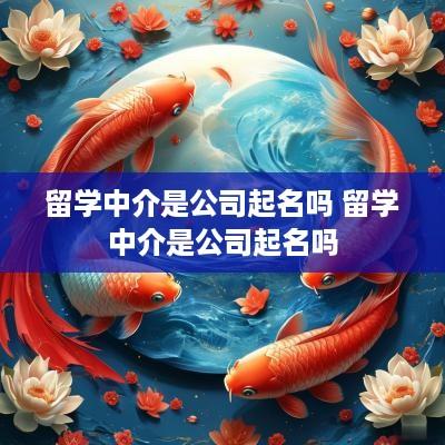 留学中介是公司起名吗 留学中介是公司起名吗