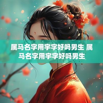 属马名字用宇字好吗男生 属马名字用宇字好吗男生