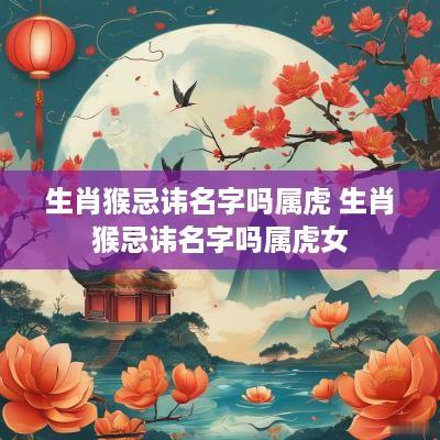 生肖猴忌讳名字吗属虎 生肖猴忌讳名字吗属虎女