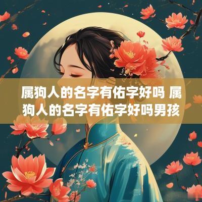 属狗人的名字有佑字好吗 属狗人的名字有佑字好吗男孩