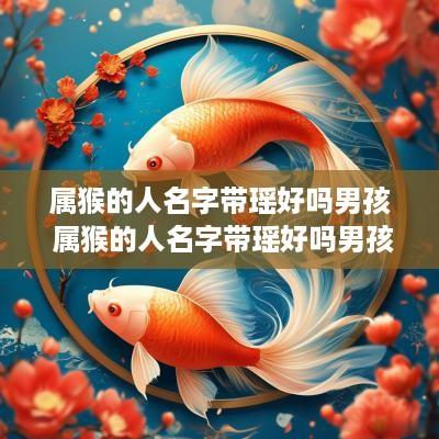 属猴的人名字带瑶好吗男孩 属猴的人名字带瑶好吗男孩子