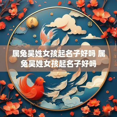 属兔吴姓女孩起名子好吗 属兔吴姓女孩起名子好吗