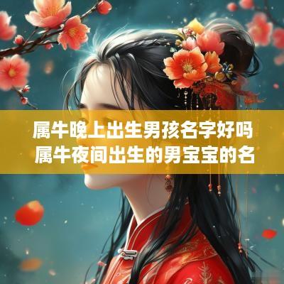 属牛晚上出生男孩名字好吗 属牛夜间出生的男宝宝的名字