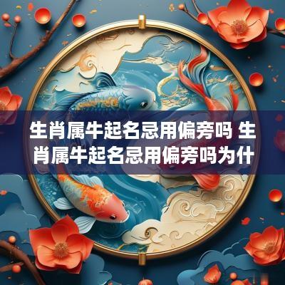 生肖属牛起名忌用偏旁吗 生肖属牛起名忌用偏旁吗为什么