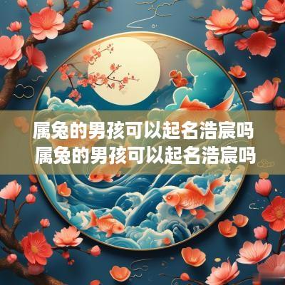 属兔的男孩可以起名浩宸吗 属兔的男孩可以起名浩宸吗好吗