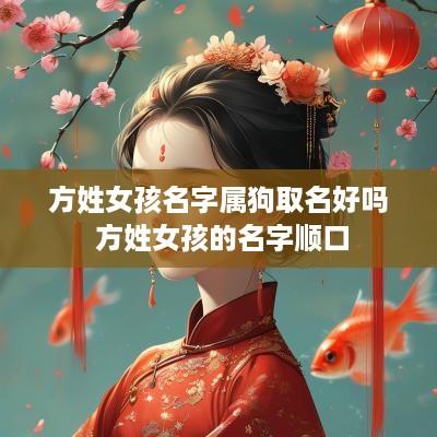 方姓女孩名字属狗取名好吗 方姓女孩的名字顺口