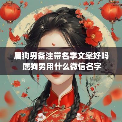 属狗男备注带名字文案好吗 属狗男用什么微信名字