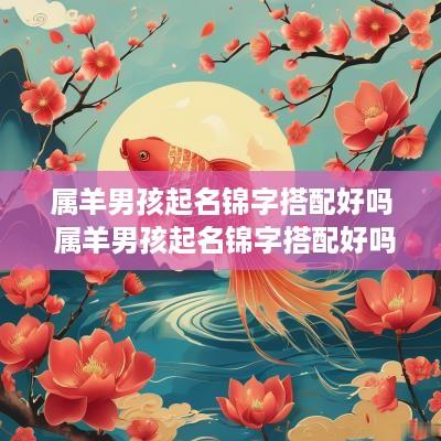 属羊男孩起名锦字搭配好吗 属羊男孩起名锦字搭配好吗