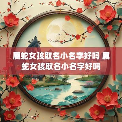 属蛇女孩取名小名字好吗 属蛇女孩取名小名字好吗