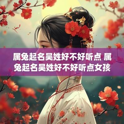 属兔起名吴姓好不好听点 属兔起名吴姓好不好听点女孩