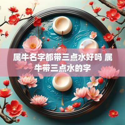 属牛名字都带三点水好吗 属牛带三点水的字