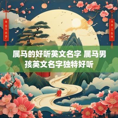 属马的好听英文名字 属马男孩英文名字独特好听
