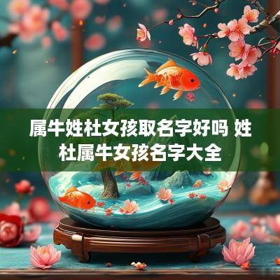 属牛姓杜女孩取名字好吗 姓杜属牛女孩名字大全