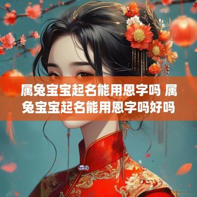 属兔宝宝起名能用恩字吗 属兔宝宝起名能用恩字吗好吗