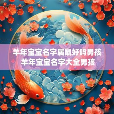 羊年宝宝名字属鼠好吗男孩 羊年宝宝名字大全男孩