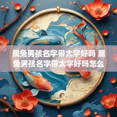 属兔男孩名字带太字好吗 属兔男孩名字带太字好吗怎么取
